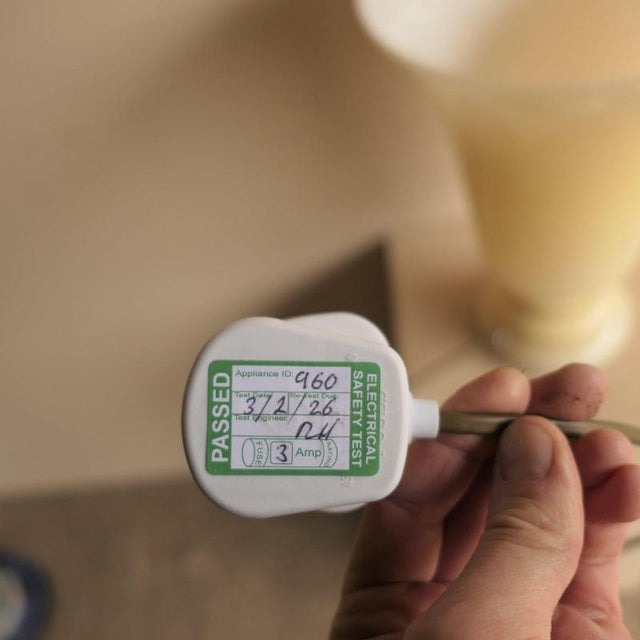 Glass Glass Uplighter Table Lamp For Sale - Image 7 of 8