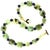 AJD Glowing Green Brazilian Prehnite With Blue Agate Necklace For Sale - Image 4 of 10