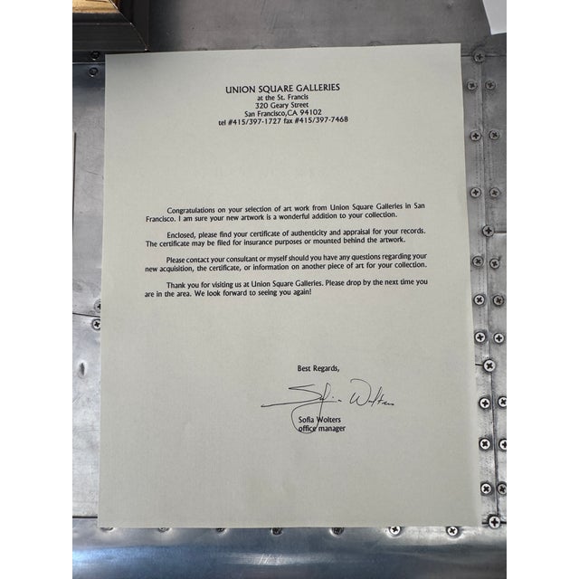 Wood Elegant Hotel Interior, Figurative Oil For Sale - Image 7 of 8