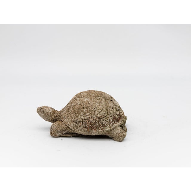 1970s Vintage Reconstituted Stone Tortoise or Turtle Garden Ornament, England 1970s For Sale - Image 5 of 8