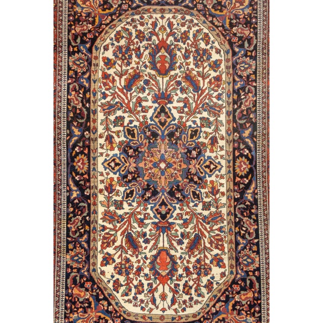 Persian Antique Persian Farahan Sarouk Rug 4'6'' X 6'7'' For Sale - Image 3 of 3