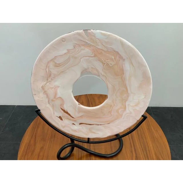 Sculpture with Wrought Iron Filiform Base from La Murrina For Sale - Image 3 of 16