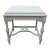 Early 20th Century Hardwood Jacobean Console Table With White Distressed Painted Finish For Sale