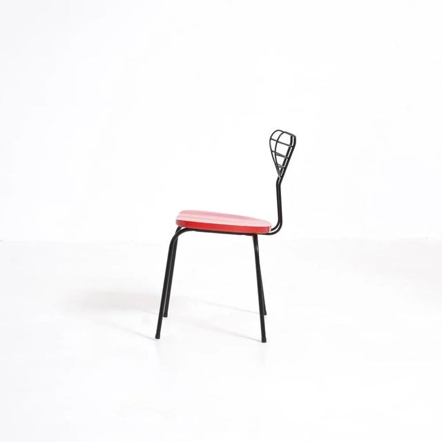 Black Set of Red Radar Chairs by Willy Van Der Seas For Sale - Image 8 of 16