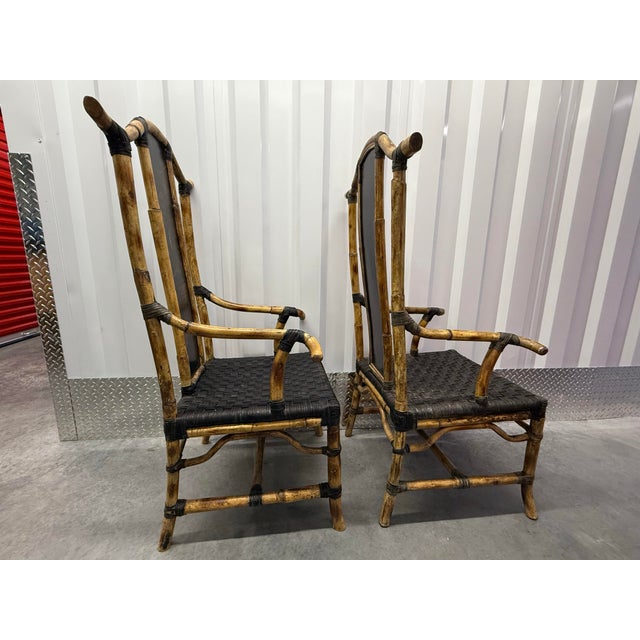 Chinoiserie Bamboo Chairs For Sale In Charleston - Image 6 of 6
