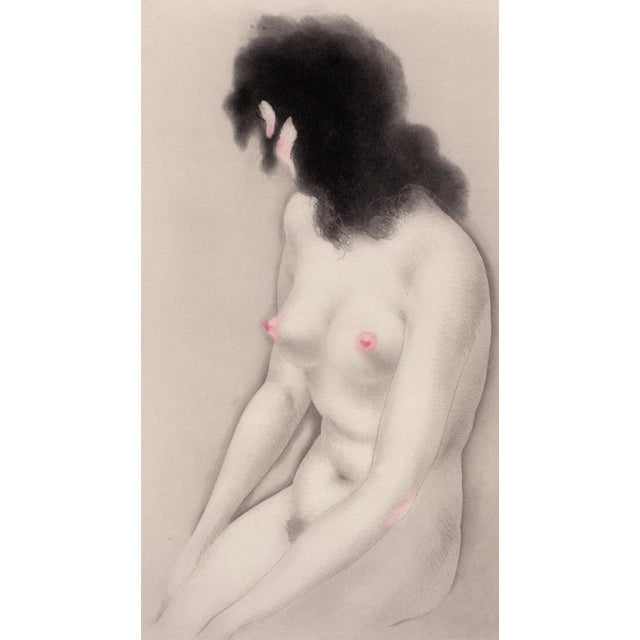 Louis Icart, Pear Breasts from The Life of Breasts, Nude, Original Etching & Aquatint, 1945 For Sale - Image 3 of 7