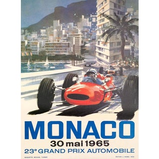 1965 Michael Turner "Monaco Grand Prix" Poster For Sale