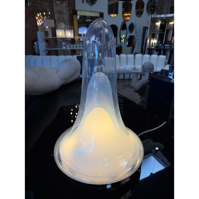 Modern 1970s Carlo Nason Ls144 Murano Glass Table Lamp for Mazzega, Italy For Sale - Image 3 of 11