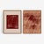 Set of 2 abstract open edition giclee prints by artist Anna Pepe. 20"x28" Elegant thin lines composition in beige and...