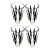 Set of 4 Glasses Harlequin Diamond & Fleur De Lis Motif For Sale