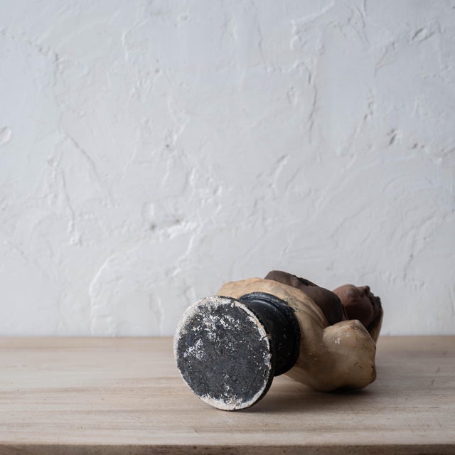 French Orientalist Polychrome Plaster Bust, Circa 1880 For Sale - Image 14 of 14