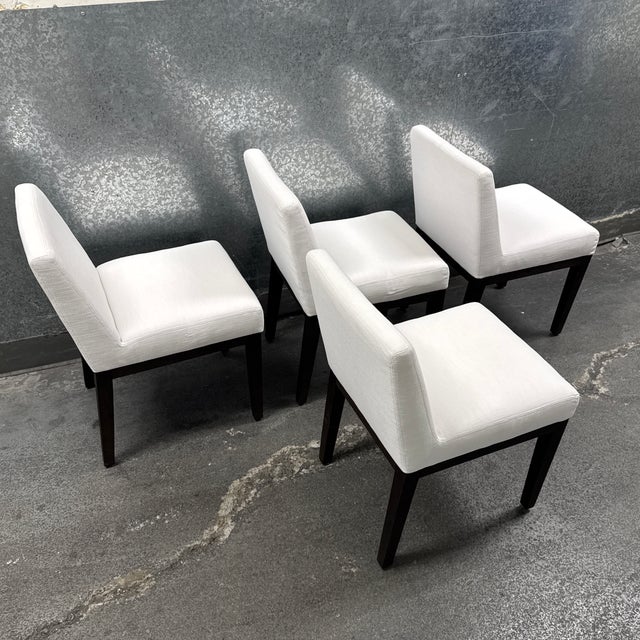 Restoration Hardware Restoration Hardware Morgan Fabric Dining Chairs, Set of Four For Sale - Image 4 of 12