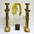 1980s 1980s Large Pair of Brass Post Modern Candelabra by Eg Cody Italy For Sale - Image 5 of 12