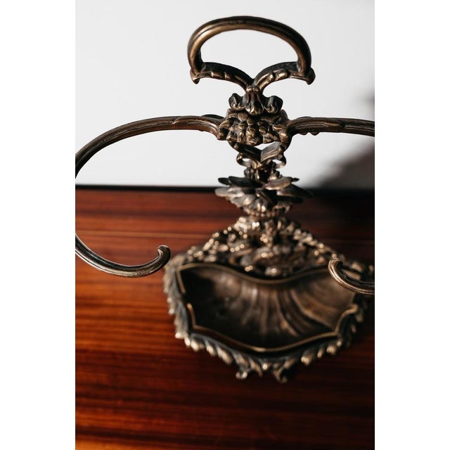 Vintage Art Nouveau Brass Umbrella Stand, France, 1960s For Sale - Image 4 of 14