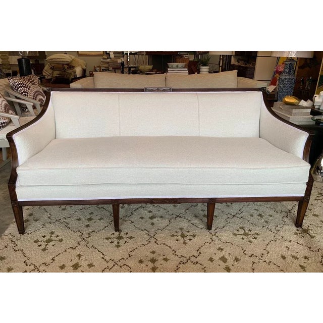 White Late 19th Century French Sofa For Sale - Image 8 of 8