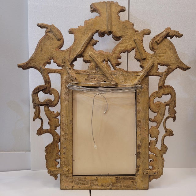 Louis XVI Style Cornucopia Mirror in Carved and Gilded Wood, France, 1920s For Sale - Image 13 of 17