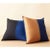Aakar Indigo Gold Color Block Mulberry Silk Pillow For Sale In Detroit - Image 6 of 6