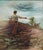 Naturalistic Pastoral Figurative Farm Painting of a Man Sowing Seeds in a Field, Late 19th Century For Sale - Image 10 of 12