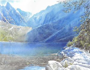 Michal Suffczynski, Tatra Highland Lake, 2025, Watercolor