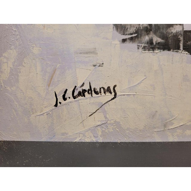 J. C. Cárdenas, Composition, 20th Century, Acrylic on Canvas For Sale - Image 9 of 17