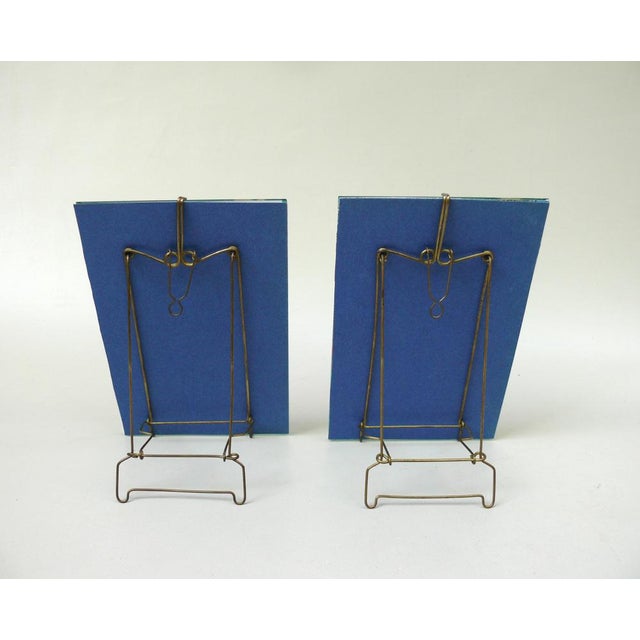 Large Art Nouveau Pictures Frames With Original Faceted Glass Frames, Germany, 1890, Set of 2 For Sale - Image 4 of 18