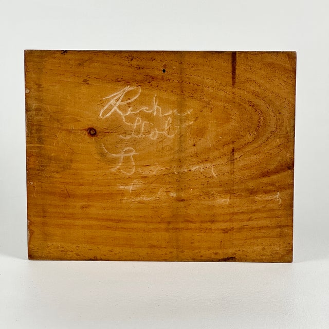 Vintage Wall Folk Art Carving of Bear on Wood Board, Signed For Sale - Image 4 of 7