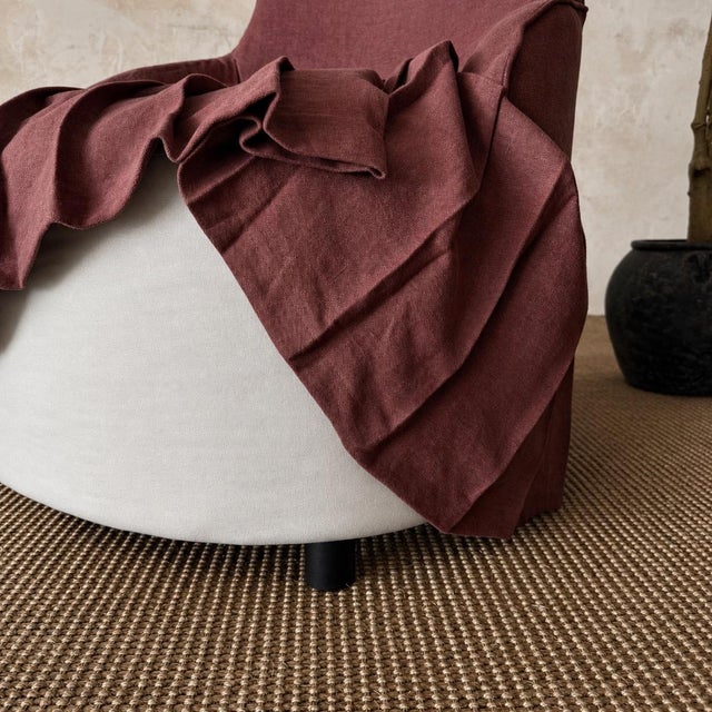 Ella Accent Chair Slip Covered For Sale - Image 15 of 17