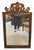 Antique 19th C Regency Giltwood Mirror With Crown Scrolls & Cartouche.