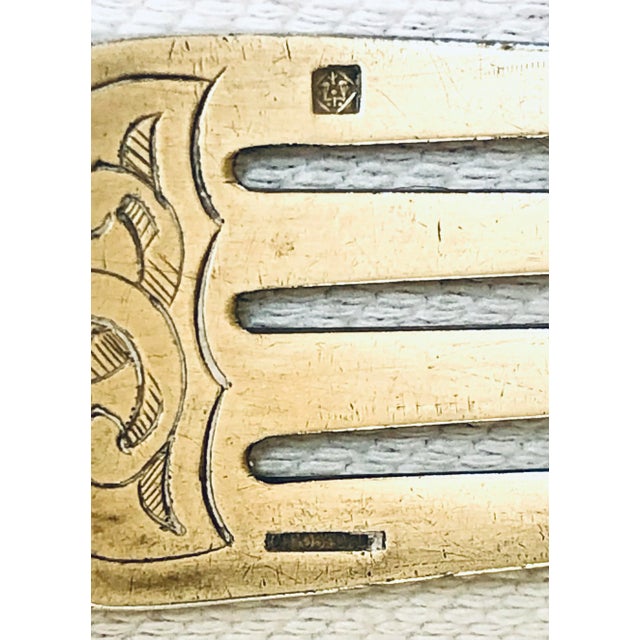 19th C. Christolfe Antique Silver Plate Fork & Knife Fish Set for 2 For Sale In San Francisco - Image 6 of 9