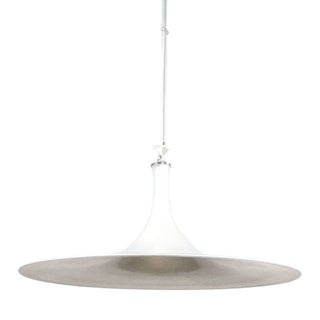 Vintage Italian Pendant in Grey Murano Glass by Mariana Iskra for Ribes Studio, 1990s For Sale