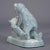 Vintage Porcelain Statue With Playing Bears, Germany, Ca 1950s For Sale - Image 4 of 6