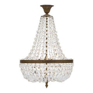 French Antique Crystal Pendant For Sale