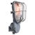 Vintage Industrial Grey and Clear Glass Wall Lamp from Industria Rotterdam For Sale - Image 4 of 6
