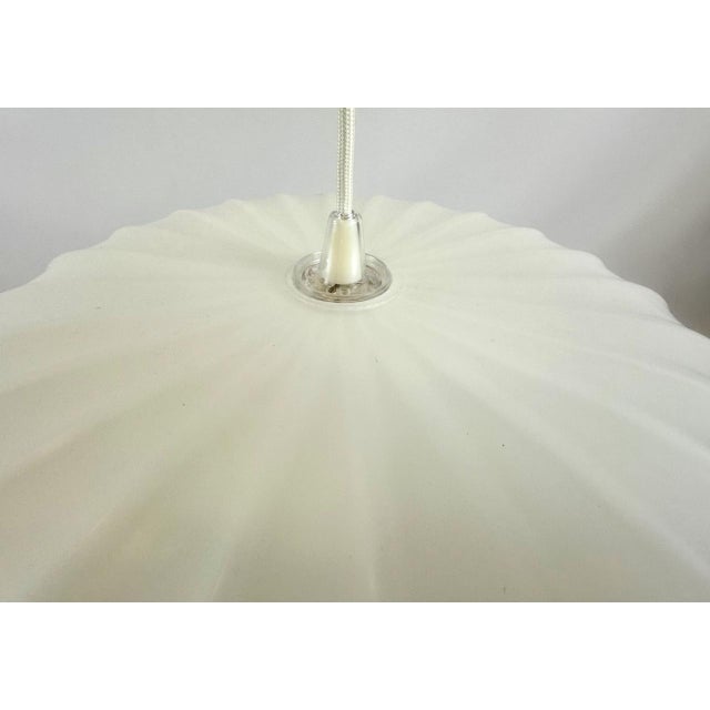 Large Milk Glass Pendant Lamp from Osvětlovací Sklo Valašské Meziříčí, 1960s For Sale - Image 7 of 9