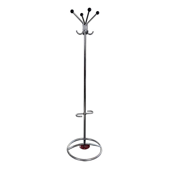 Bauhaus Chrome Coat Rack by Hynek Gottwald, 1940s For Sale