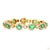 Modern 2.51 Carat Round Brilliant Cut Diamond Emerald Gold Bracelet For Sale - Image 3 of 9