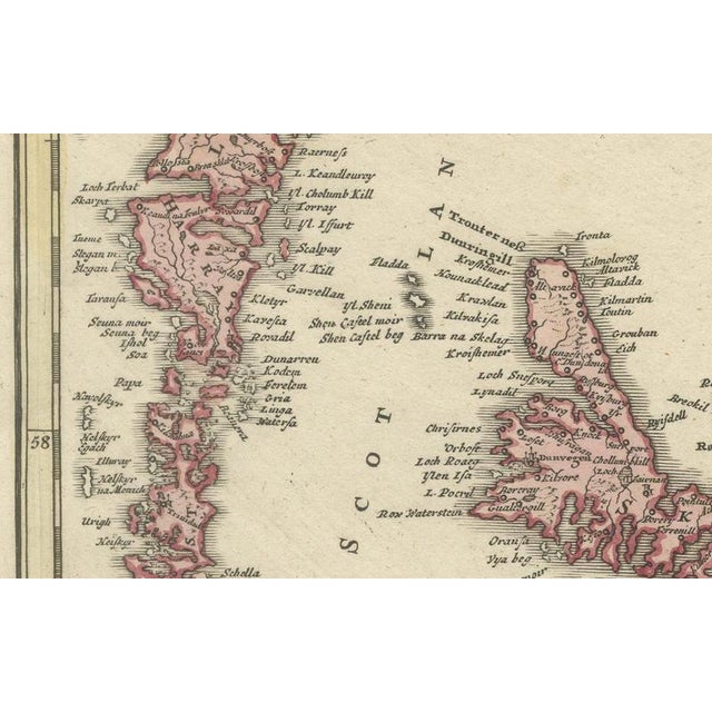 Antique Map of Scotland by Johann Baptist Homann, 1710 For Sale - Image 13 of 17
