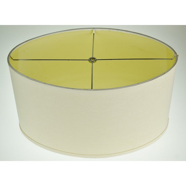 Vintage Oval Linen Lamp Shade Chairish