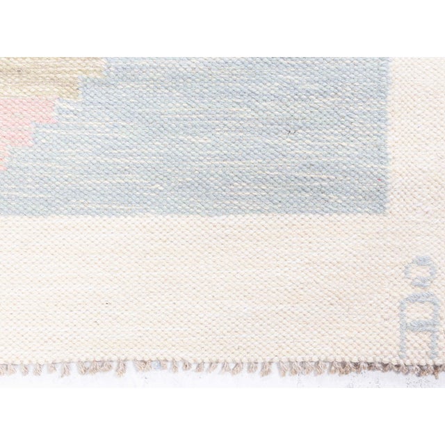 Mid-Century Modern Vintage Swedish Rug by Agda Österberg Doris Leslie Blau For Sale - Image 3 of 9