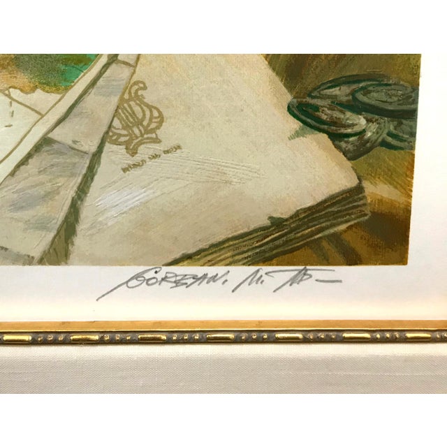 Serigraph in colors on paper. Hand signed lower right by Michael Gorban. Hand numbered 89/275 lower left. Image size: 33 x...