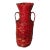 Tall Rustic Amphora Red Wicker Basket With Handles For Sale