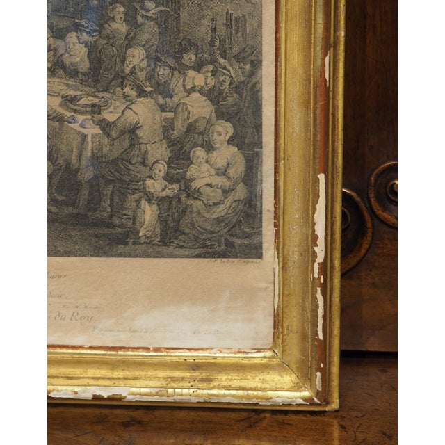La 3ème Fête Flamande 18th Century Lithograph by Jacques-Philippe Le Bas For Sale - Image 4 of 18