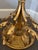 Vintage Hollywood Regency Gilt Metal Flower Leaf and Glass Side Table For Sale - Image 11 of 12