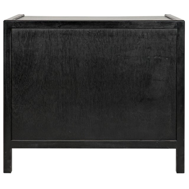 Black NOIR Hampton Side Table, Hand Rubbed Black For Sale - Image 8 of 9