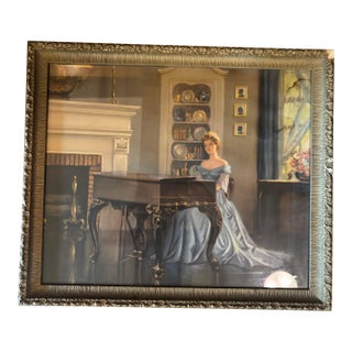 Mid 20th Century Mid-Century Modern Ditlef Song of Love Print and Frame For Sale
