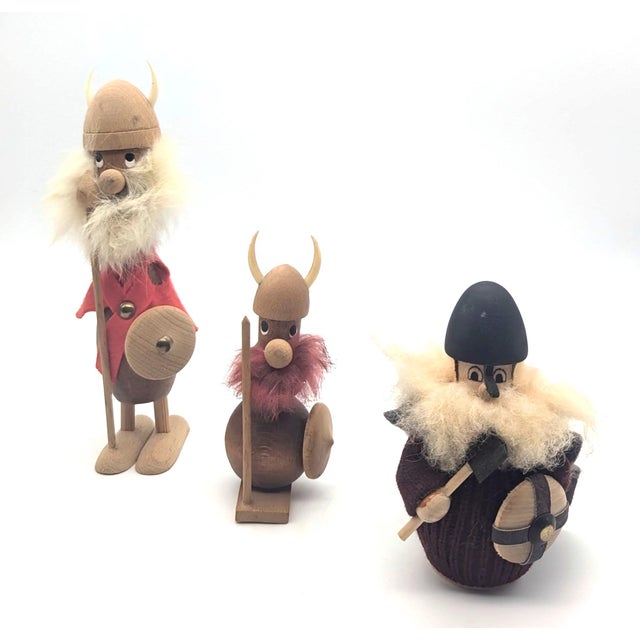 1960s Vintage Danish Norsemen Viking Figurines, Set of 3 For Sale - Image 5 of 11