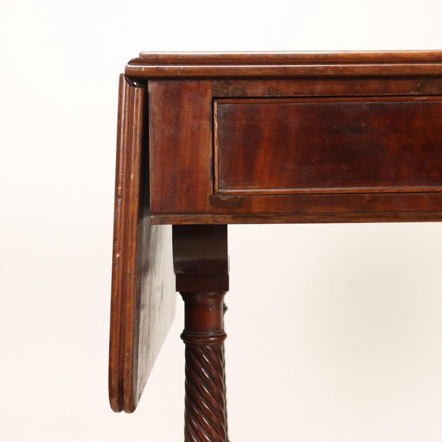 Wood Regency Mahogany Writing Desk For Sale - Image 7 of 10