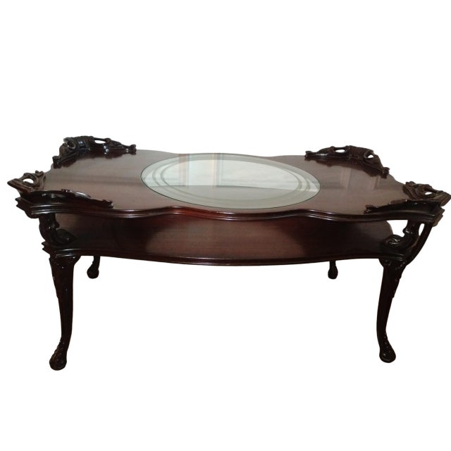 William Adams and Company Rare Complete Set (3) of Adams Always Fine Furniture Louis XV Style Tiered Coffee Table and Matching Pair of Side Tables, Circa 1930-40s. For Sale - Image 4 of 12