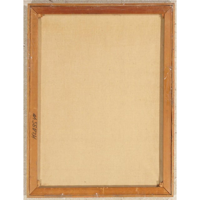 Mid 19th Century Green Underworld Nude Women Acrylic Paint on Canvas Painting For Sale - Image 10 of 10