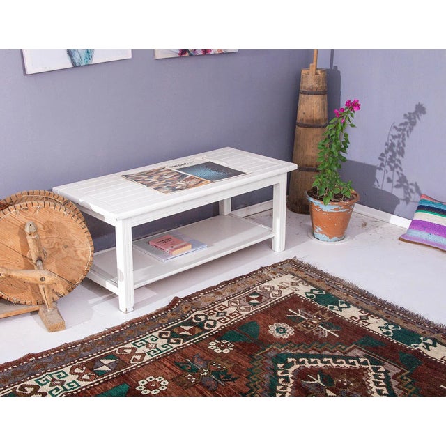 Vintage Turkish Kars Wool Rug For Sale In Los Angeles - Image 6 of 6